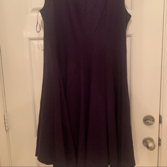 Purple Bejewled Flare Tail Dress - Picture 12 of 16